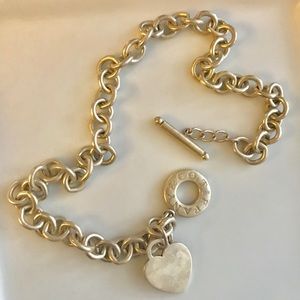 Authentic Tiffany & Co. toggle heart necklace.